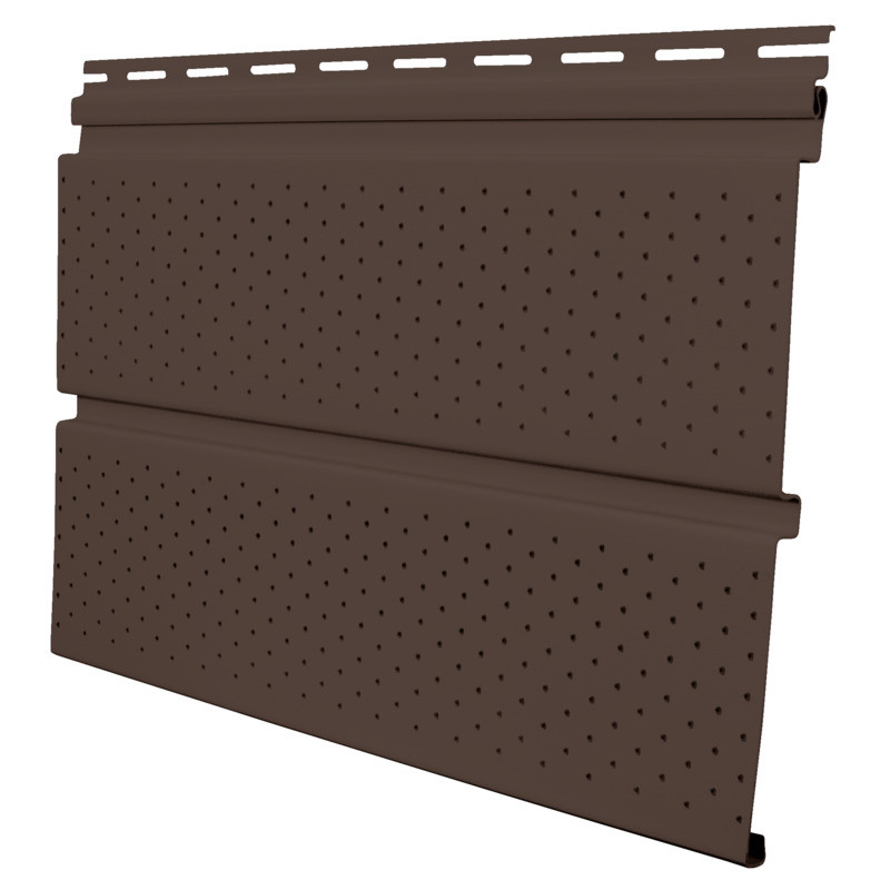 D5 Vented Soffit - Musket Brown | Style Crest