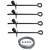 Steel Anchors for Storage Buildings and Sheds (Pack of 4) - 15" Anchors with Cables and Clamps (141599001)