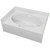 Watershed 60" x 41" x 26" Fiberglass Mobile Home Garden Tub - White