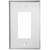 1-Gang Single Rocker Switch Duplex Recptacle Wall-Cover Plate