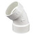 PVC 45 Degree Elbow - 3" Hub x 3" Hub