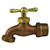 Brass Hose Bibb Valve - 3/4" MIP x 3/4" MFHT/MHT