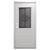 34" x 76" 6-Panel Outswing Steel Door - Texas Star Window
