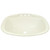 16" x 20" Plastic Square Self-Rimming Lavatory Sink without Overflow - Ivory
