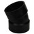ABS 22-1/2 Degree Elbow - 3" Hub x 3" Hub
