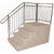 Platform Fiberglass Step - 7" Step Height - 38" x 38" Platform - 6 Steps - 42" Height