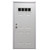 32" x 74" 6-Panel Outswing Steel Door - 4-Lite Window