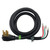 50 Amp Electric Range Power Cord - 4' Long - 4 Prong - 4 Wire