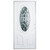 36" x 80" 6-Panel Outswing Steel Door - Oval