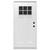 34" x 76" 6-Panel Outswing Steel Door - 6-Lite