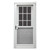 34" x 80" 6-Panel Fiberglass Combo Door - 9-Lite Window - Conventional Storm Door