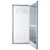 38" x 76" 6-Panel Fiberglass Combo Door - Sunburst Window