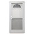 34" x 76" 6-Panel Fiberglass Combo Door - Decorative Sunburst Window - Conventional Storm Door