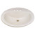 17" x 20" Porcelain Oval Lavatory Sink with Overflow - Ivory