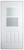 30" x 74" 6-Panel Outswing Steel Door - Vertical Slider Window