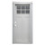 34" x 76" 6-Panel Fiberglass Combo Door - 6-Lite Window - Full View Storm Door