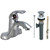 Single Lever Bathroom Sink Faucet - 4" Center - Hybrid Underbody (Pop-Up Drain Assembly Included)