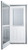 32" x 76" 6-Panel Fiberglass Combo Door - Mini-Blind Window