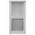 32" x 76" 6-Panel Fiberglass Combo Door - Mini-Blind Window - Conventional Storm Door