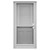 32" x 76" 6-Panel Fiberglass Combo Door - Mini-Blind Window - Conventional Storm Door