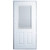 34" x 78" 6-Panel Outswing Steel Door - Mini-Blind Window