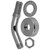 1/2" Shower Arm with Threaded Flange Kit - Chrome-Plated