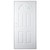 32" x 76" 6-Panel Outswing Steel Door - Sunburst Window