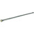 60" Straight Shower Curtain Rod with Steel Flanges - Aluminum
