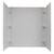 Better Bath 54" x 40" x 57-3/8" 3-Piece ABS Plastic Mobile Home Garden Tub Wall Surround - White