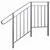 Deluxe Side Rail for 49" 7-Step Fiberglass Steps - 38" Platform