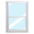 14" x 21" Vertical Sliding Self-Storing Storm Window