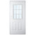 36" x 80" 6-Panel Outswing Steel Door - 9-Lite Window