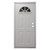 34" x 80" 6-Panel Outswing Steel Door - Sunburst Window