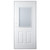 34" x 80" 6-Panel Outswing Steel Door - Mini-Blind Window