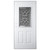 36" x 80" 6-Panel Outswing Steel Door - War & Peace Window