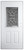 36" x 80" 6-Panel Outswing Steel Door - War & Peace Window
