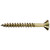 1" Phillips Head Screw - Brass (Box of 100)