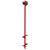 Painted Steel Anchor - 36" x 3/4" - 1-4" and 1-6" Helix - Red (141499032)