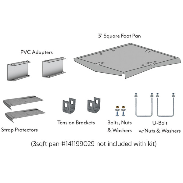 Vector Lateral Stabilization Kit for Ground - Pan and Hardware only (141199025)