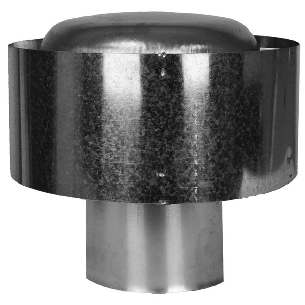 Draft Cap for 4" Single Pipe Flue or Exhaust Fan