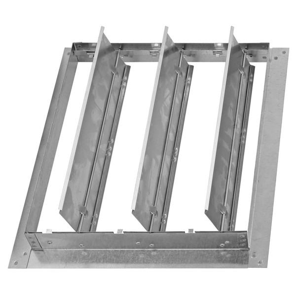 Cooling Backflow Damper for Combusion Furnace - 3-Blade