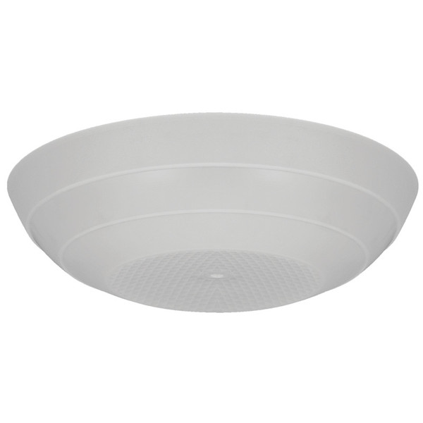 14" Round Plastic Globe - White