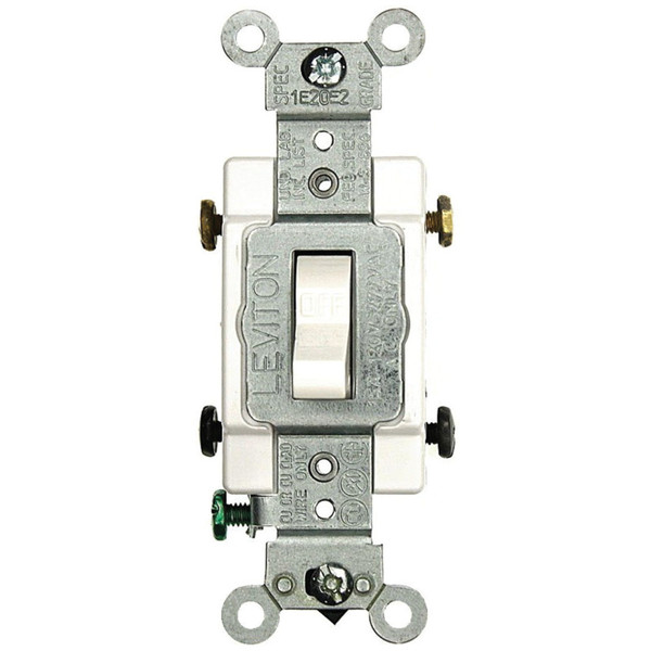 Single-Pole Toggle Switch with Automatic Grounding
