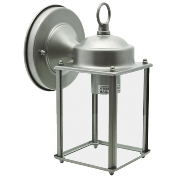 1-Light Lantern Porch  Fixture - Brushed Nickel