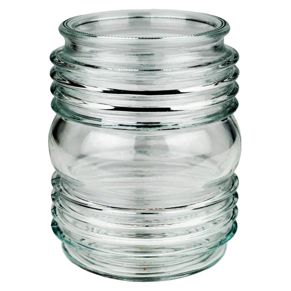Barrel/Jelly Jar Globe - Clear Glass
