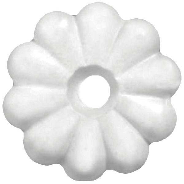Rosette - White - 1" (Bag of 25)
