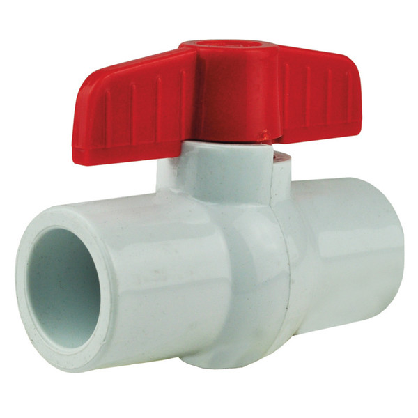 PVC Ball Valve - Schedule 40 - 3/4" Slip x 3/4" Slip