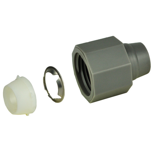 Acetal Nut-Ring-Cone Set - 1/2" Thread - 3/8" Inside Nominal Tube Size