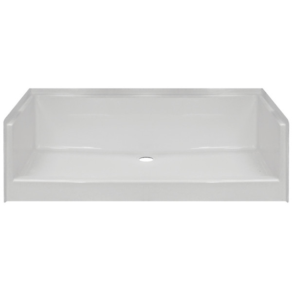 Aquatic 27" x 54" x 15" Mobile Home Shower Pan- White