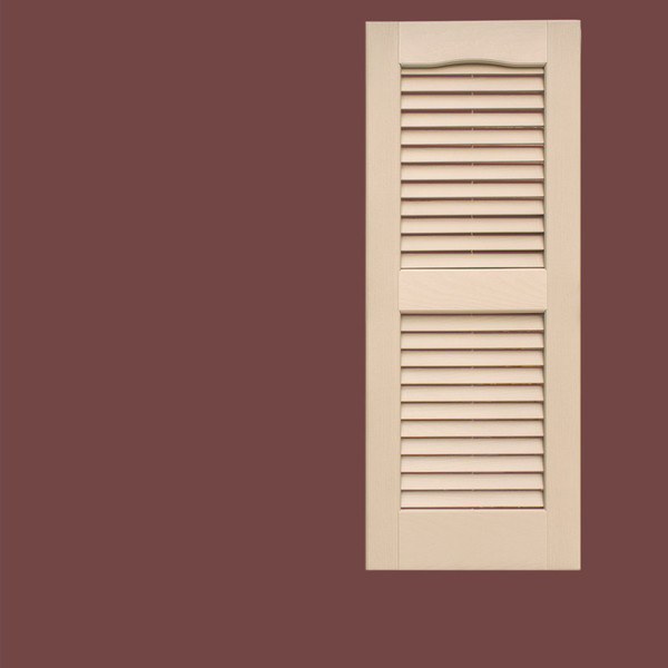 Perrenia Traditional Open Louvered Shutter - 12" Wide